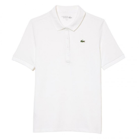 Women''s Lacoste Pique White Polo