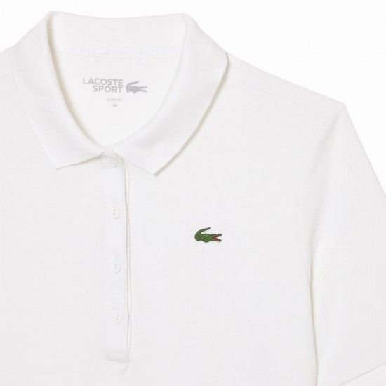 Women''s Lacoste Pique White Polo