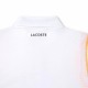 Lacoste Polo Polyester Recycle Blanc Orange