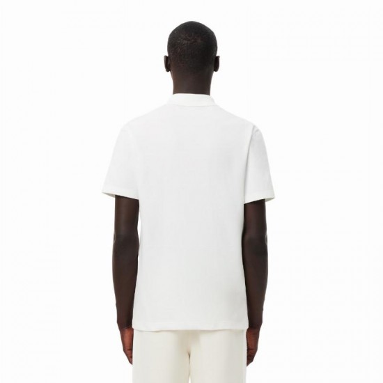 Lacoste Regular Fit Cotton White Polo