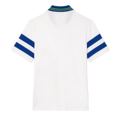 Polo Lacoste Roland Garros Medvedev blanc marine