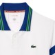 Polo Lacoste Roland Garros Medvedev blanc marine