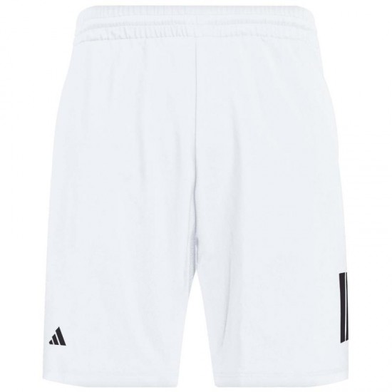 Adidas Club 3 Stripes Short Blanc Noir