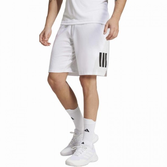 Adidas Club 3 Stripes Short White Black