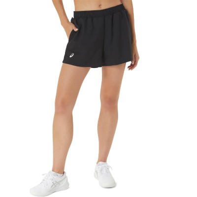 Short Asics Court Black White Women