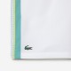 Short Lacoste Recycled Polyester White Green