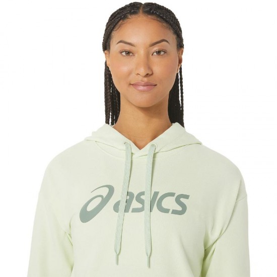 Sudadera Asics Logo Grande Verde Claro Mujer