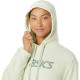 Sudadera Asics Logo Grande Verde Claro Mujer