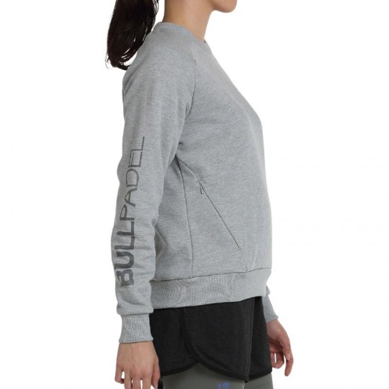 Sudadera Bullpadel Natas Gris Medio Vigore