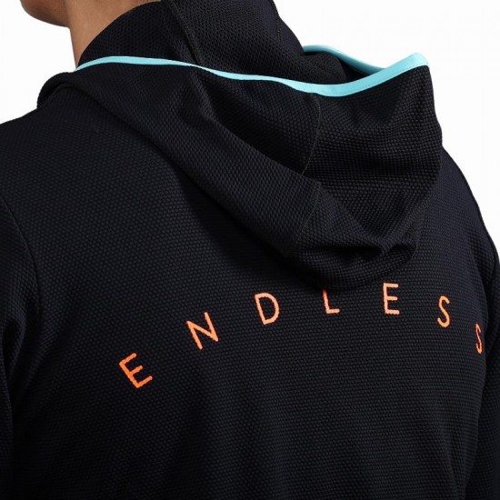 Sudadera Endless Breath Ligne Negro Aqua