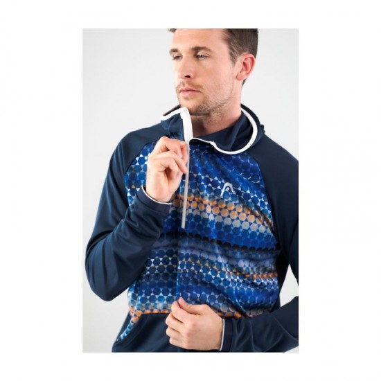 Head TopSpin Dark Blue Print Sweatshirt