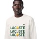 Lacoste White Plush Sweatshirt