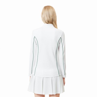 Sweat-shirt femme Lacoste Ultra Dry Blanc Vert