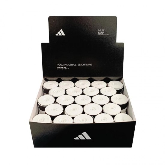 Tambor Adidas 45 Overgrips Tacky Feeling Blancos