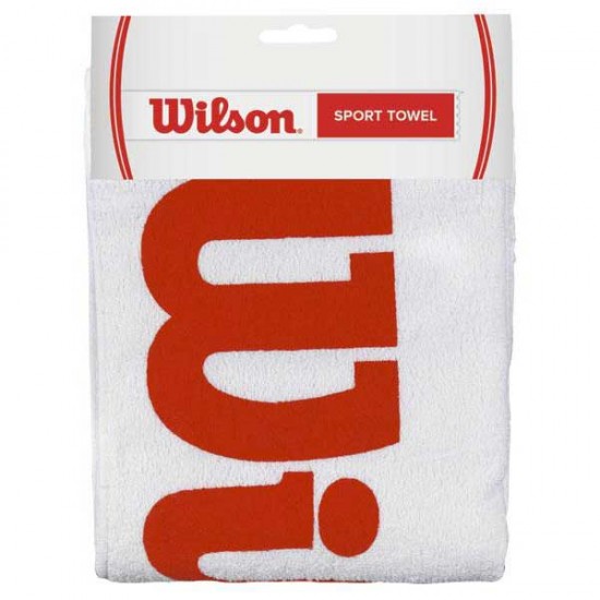 Wilson Sport Serviette Blanc Rouge Grand