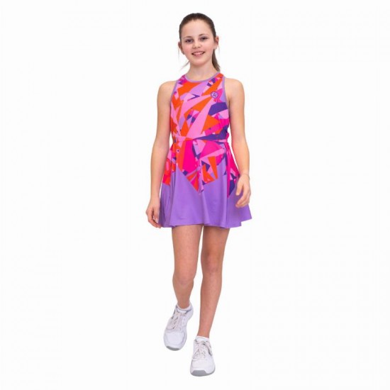 Vestido Bidi Badu Spike Lilas Rosa Junior