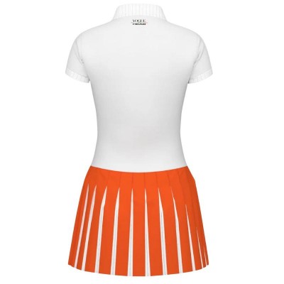 Vestido Head Vogue Blanco Naranja