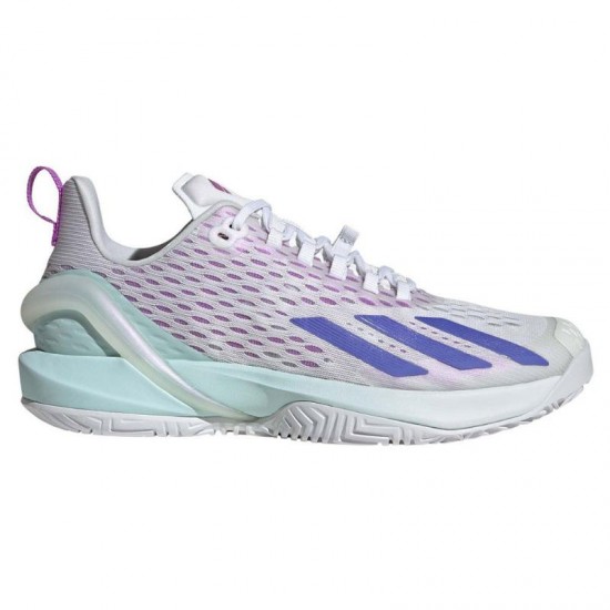 Adidas Adizero Cybersonic Blanc Bleu Aqua Baskets Femme