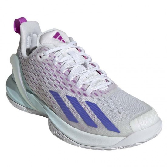 Adidas Adizero Cybersonic Blanc Bleu Aqua Baskets Femme