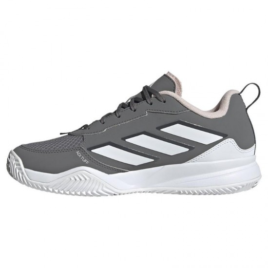 Adidas AvaFlash Clay Gray White Pink Women''s Sneakers