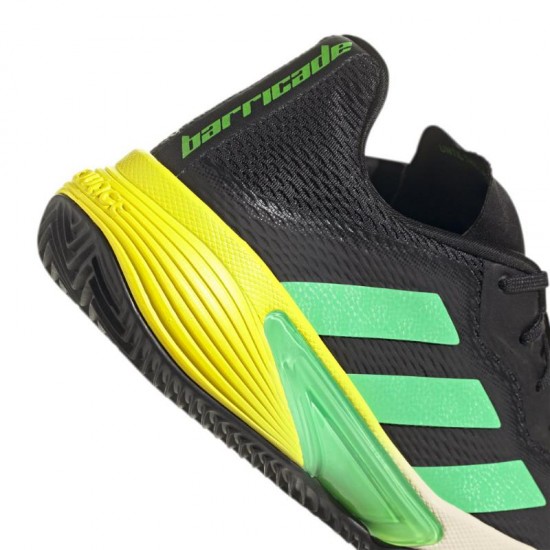 Adidas Barricade Clay Sneakers Blanc Vert Jaune