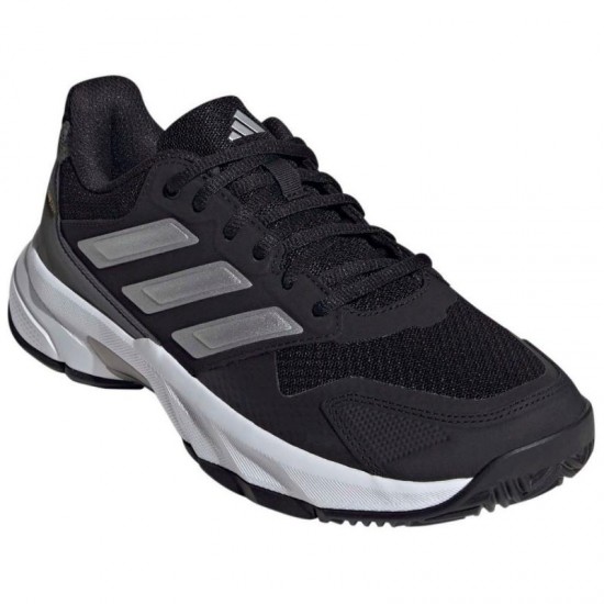 Zapatillas Adidas CourtJam Control 3 Negro Plata Gris Mujer