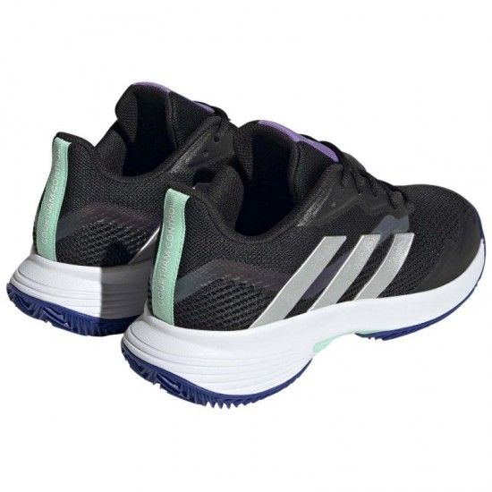 Adidas CourtJam Control Black Nucleo Silver Women''s Sneakers