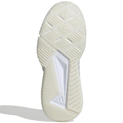 Adidas Courtquick Padel Blanc Argent Rose Baskets Femme