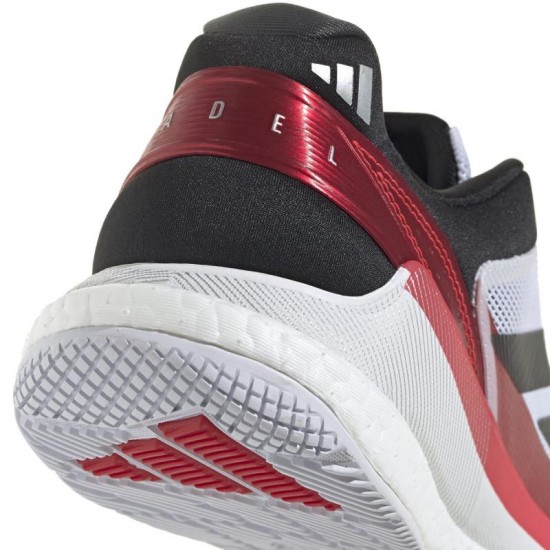 Adidas Crazyquick Boost Padel White Black Red Sneakers