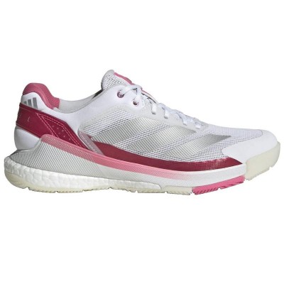 Adidas Crazyquick Boost Padel White Silver Pink Women''s Sneakers