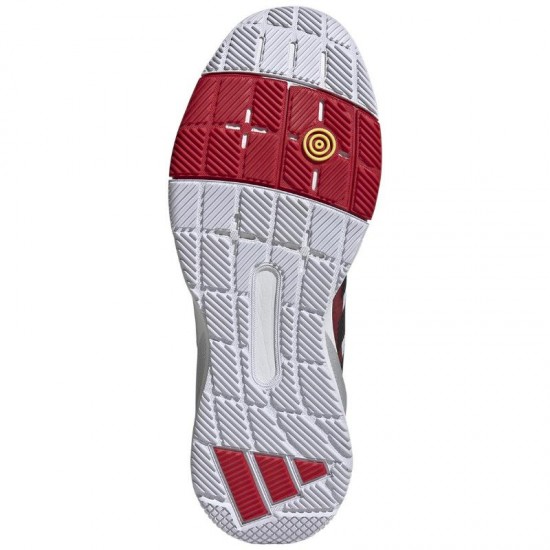 Zapatillas Adidas Crazyquick LS Padel Blanco Negro Rojo