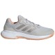 Baskets Femme Adidas Gamecourt 2.0 Metallic Grey Coral