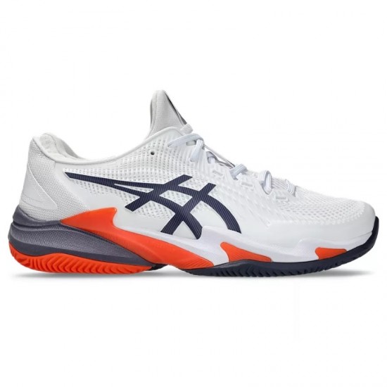 Asics Court FF 3 Clay White Gray Orange Sneakers