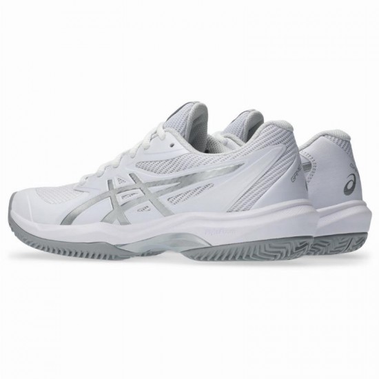 Zapatillas Asics Game FF Clay Blanco Plata Mujer