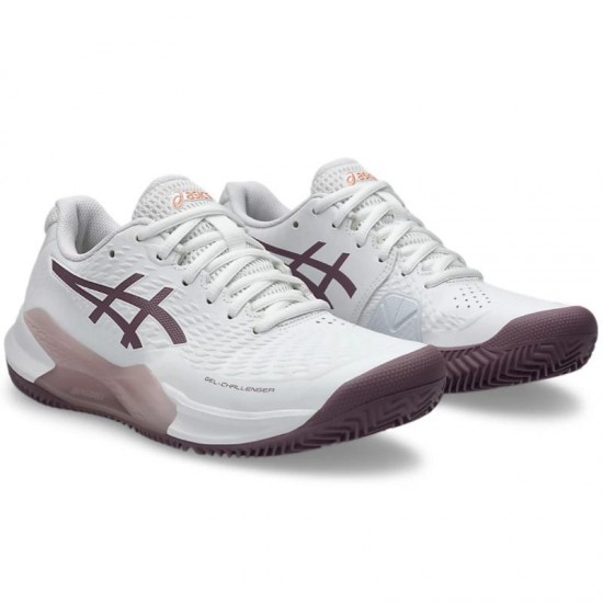 Zapatillas Asics Gel Challenger 14 Clay Blanco Malva Oscuro Mujer