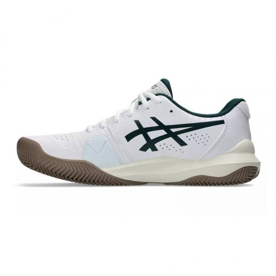 Asics Gel Challenger 14 Clay White Dark Green Sneakers