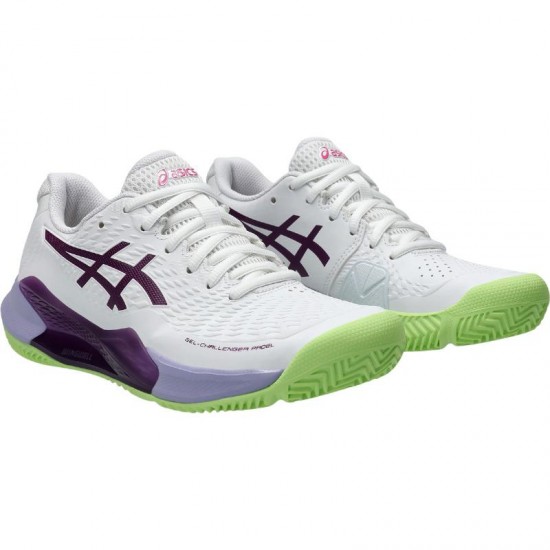 Asics Gel Challenger 14 Padel Shoes White Intense Mauve Women