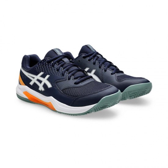 Zapatillas Asics Gel Dedicate 8 Padel Azul Medianoche Blanco