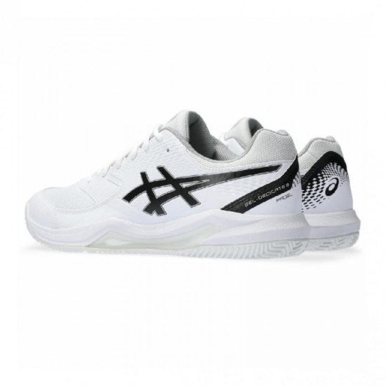 Shoes Asics Gel Dedicate 8 Padel White Black