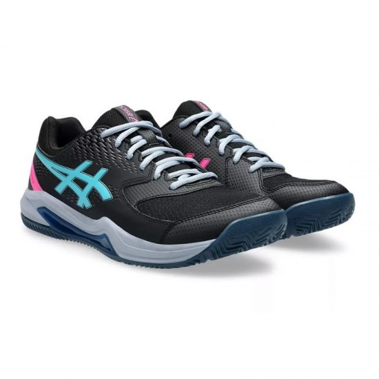 Asics Gel Dedicate 8 Padel Black Aqua Sneakers