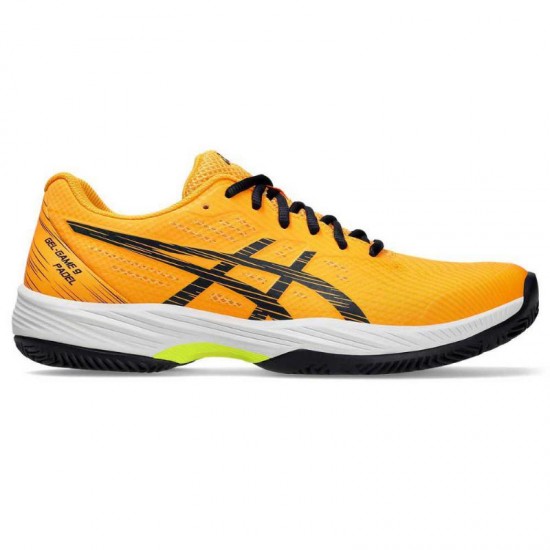 Zapatillas Asics Gel Game 9 Padel Naranja Azul Medianoche