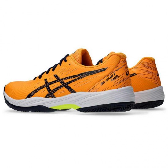 Zapatillas Asics Gel Game 9 Padel Naranja Azul Medianoche