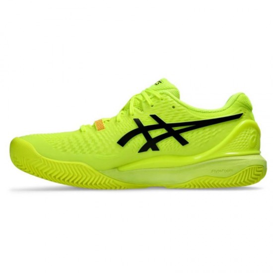 Baskets Asics Gel Resolution 9 TERRE BATTUE Paris Jaune Noir