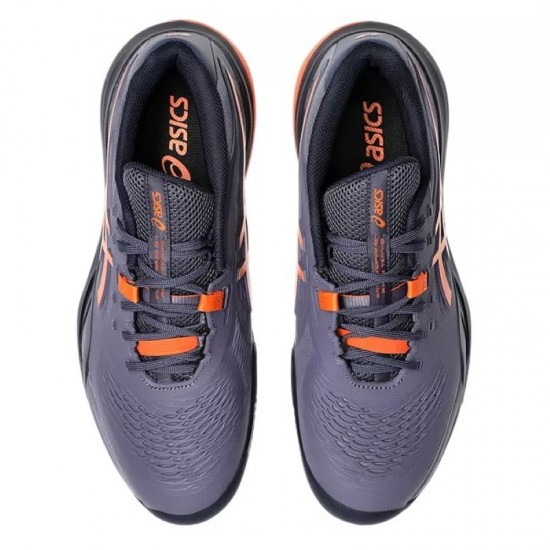 Asics Gel Resolution X Clay Gray Purple Orange Sneakers