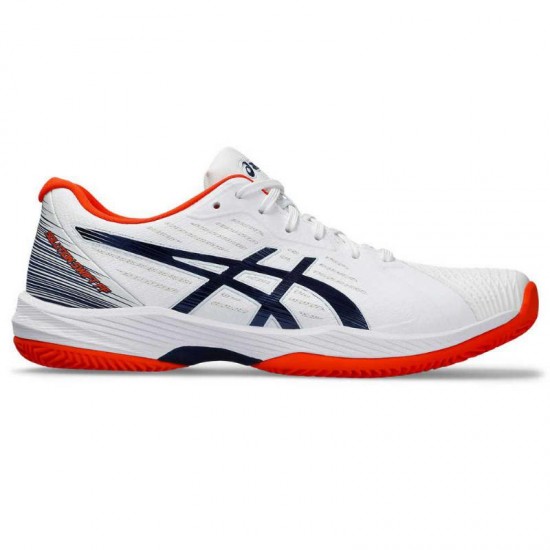 Zapatillas Asics Solution Swift FF Clay Blanco Azul Marino