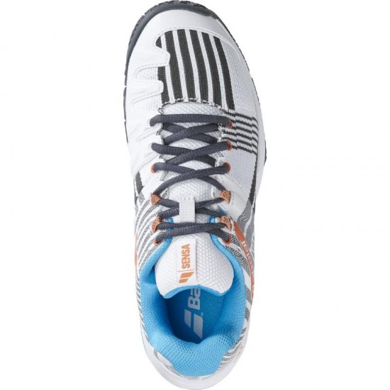 Babolat Sensa White Turquoise Baskets Femme