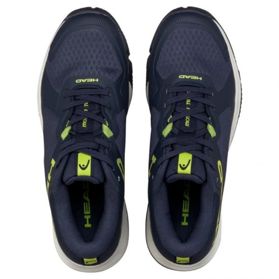 Head Motion Team Padel Navy Blue Lime Sneakers