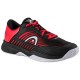 Zapatillas Head Revolt Pro 4.5 Clay Negro Rojo Junior