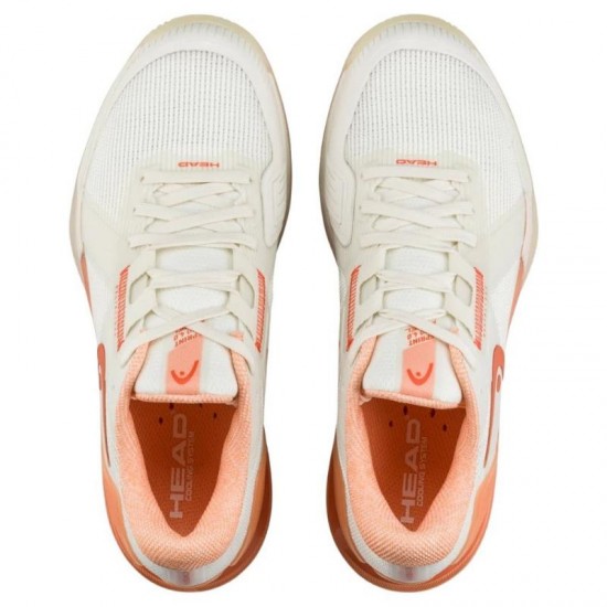 Chaussures Femme Head Sprint Pro 4.0 Padel White Coral