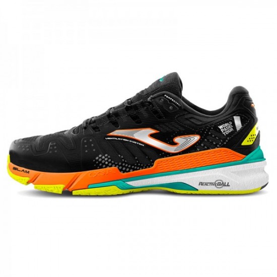 Joma WPT T.Slam 2201 Clay Black Fluorescent Orange Sneakers